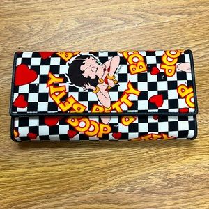 Checkered Betty Boop Wallet